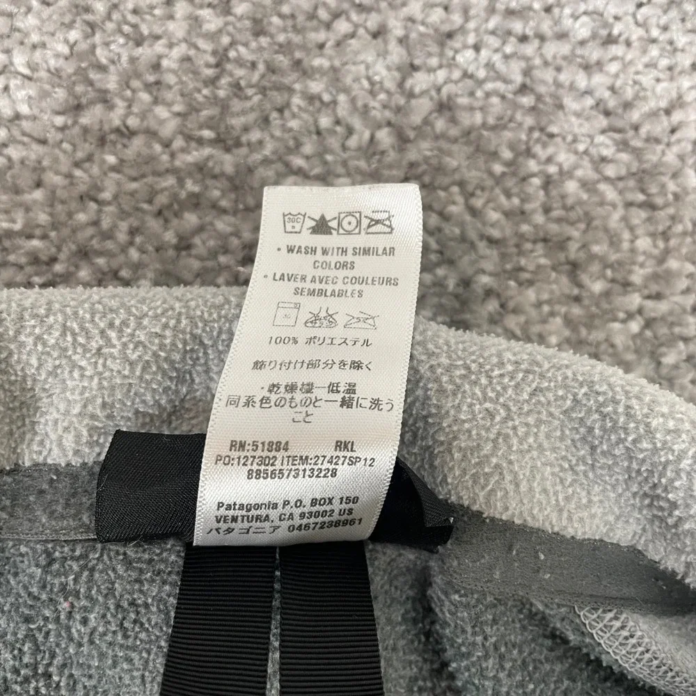Patagonia Jacket Mens Extra Small Fleece Araveto Full Zip Two Tone Grey